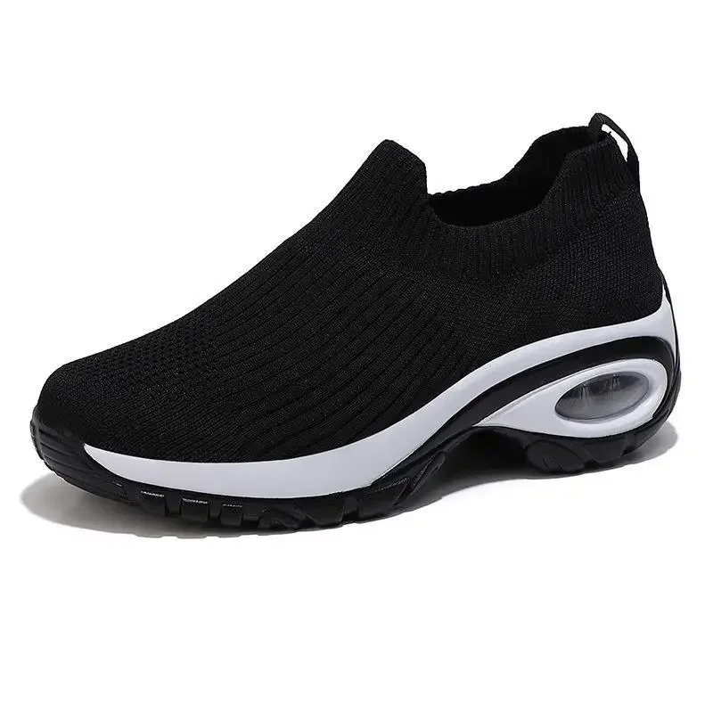 Zapatos Deportivos informales a la moda para mujer, zapatillas de plataforma con cuña, transpirables, vulcanizados, novedad de verano, 2024 - imagen 5