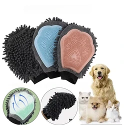 Guantes dobles baño y masaje perros – Elimina pelo, absorción rápida