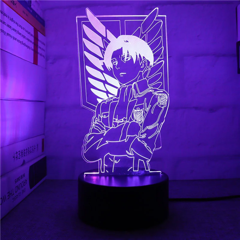 Emisión de luz suave de la lámpara LED My Hero Academia