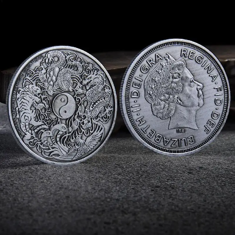 Colección de monedas conmemorativas de Elizabeth II, recuerdos de Reina, monedas coleccionables de la suerte, regalos novedosos para amigos - imagen 2