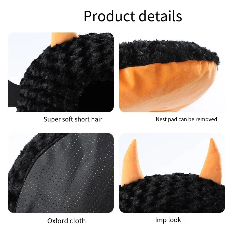 Casa de mascotas para Halloween Imp, arena para gatos, gran espacio, otoño e invierno, cálido Teddy Fadou, perrera para cachorros, casa para gatos, regalo de Navidad - imagen 4