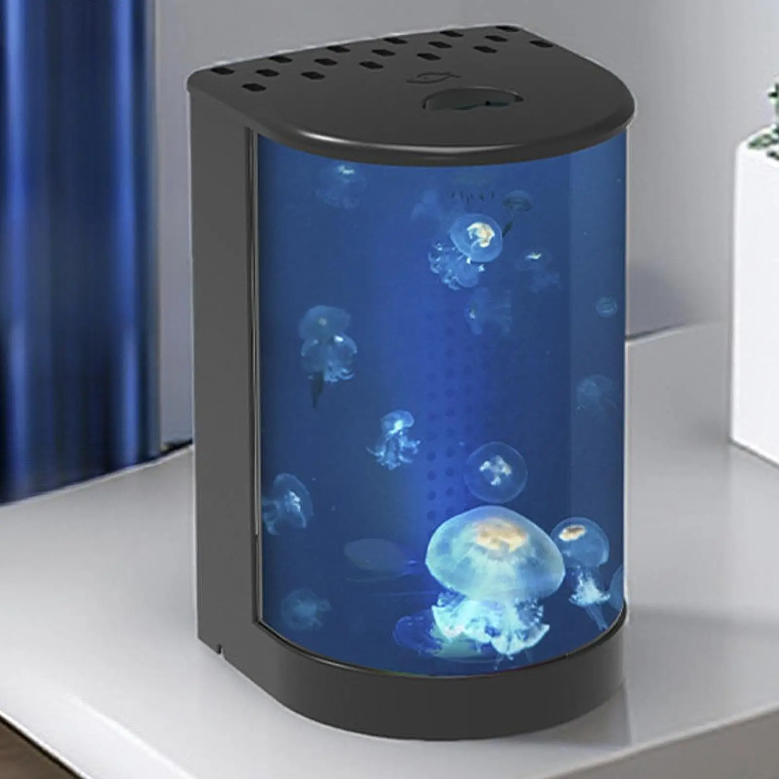 Jellyfish Fish Tank USB Charging Home Decor 16 Color Changing Habitat Cage