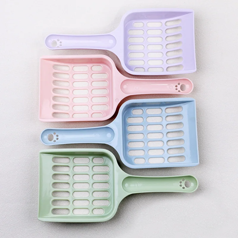 Nueva pala de arena para gatos de rejilla simple a la moda, pala de Agujero fino de gran tamaño, artefacto de arena para gatos, herramienta de limpieza de higiene para gatos