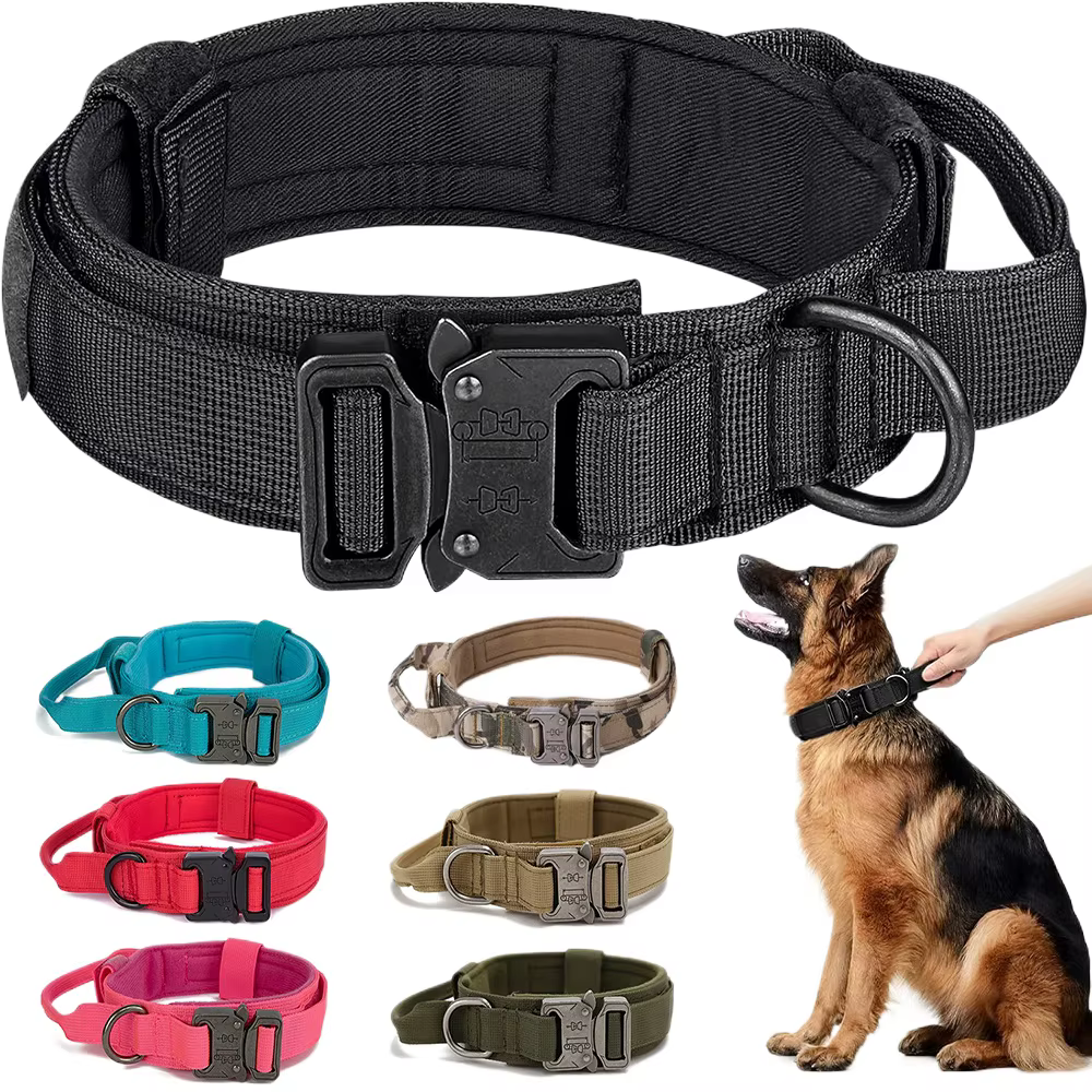 Conjunto de correa y collar de nailon para perro grande - imagen 3