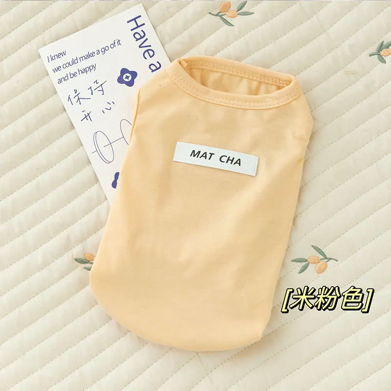 Ropa sólida para perros, chaleco de algodón para perros, Chihuahua Bichon Frise Yorkie, ropa fina transpirable para cachorros, chaleco para mascotas, disfraces para perros - imagen 3