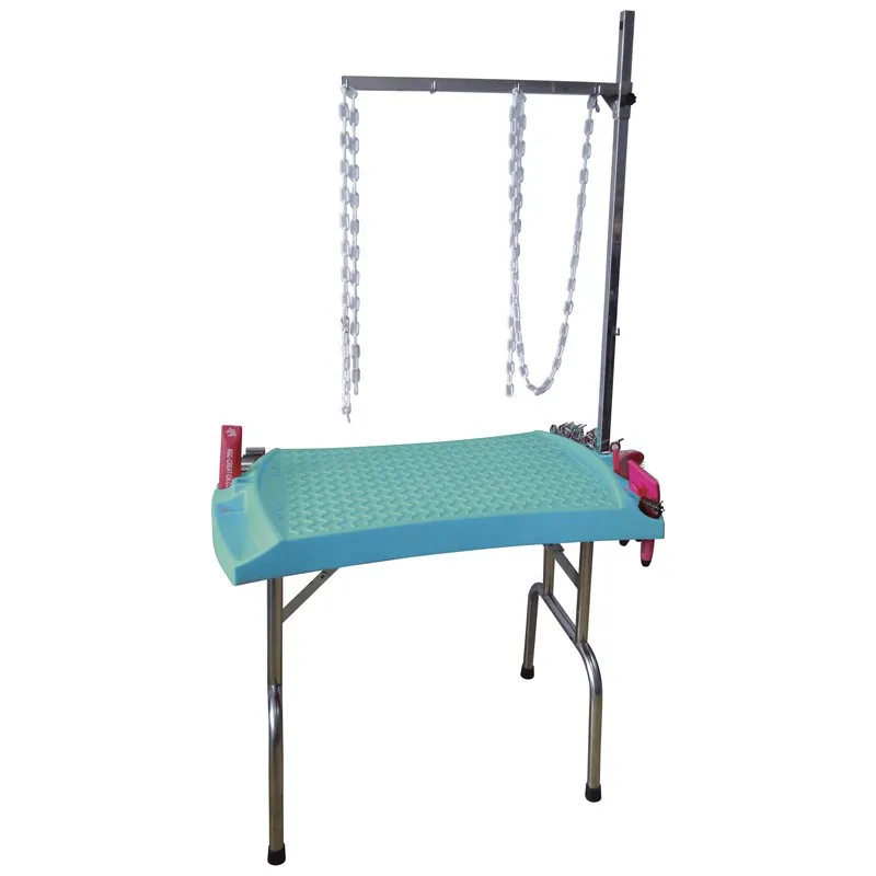 Mesa de Peluquería Plegable para Perros - Elevable, Bañera de Secado
