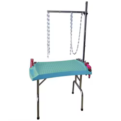 Mesa de Peluquería Plegable para Perros - Elevable, Bañera de Secado