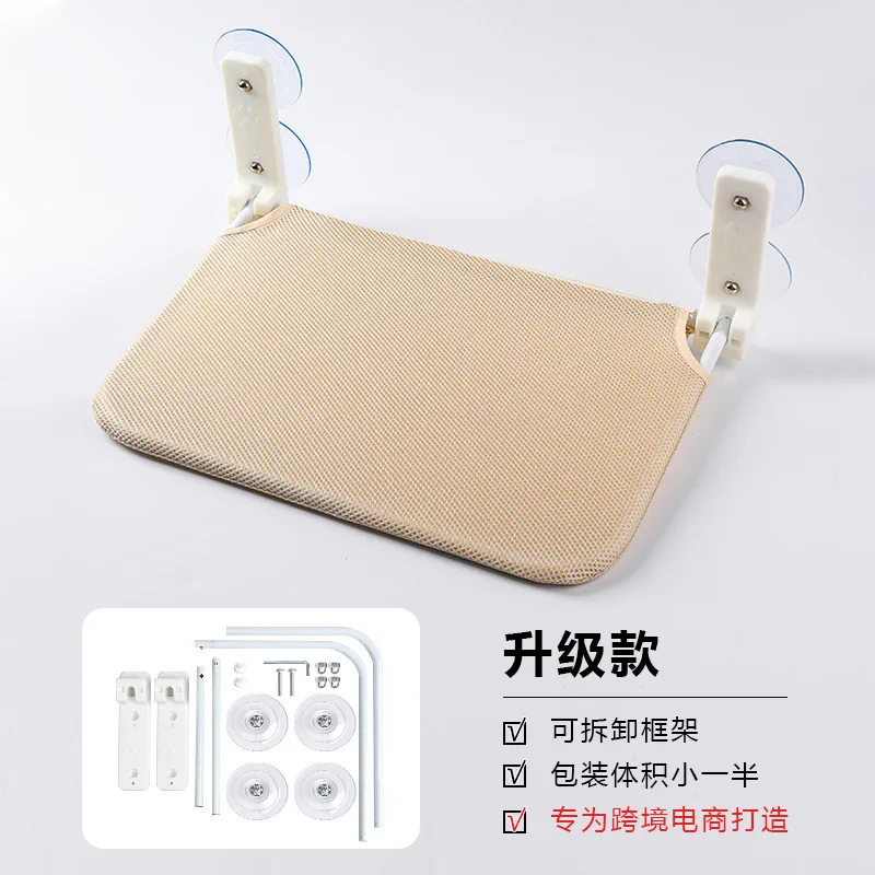 Hamaca plegable para gato con doble ventosa y ventana - imagen 5