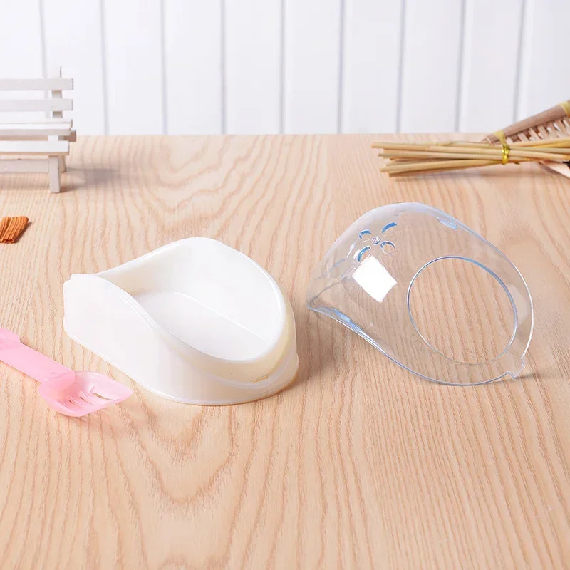 Baño lindo limpieza hámster arena pala creativa hámster baño con contenedor arena suministros para mascotas baño - imagen 4