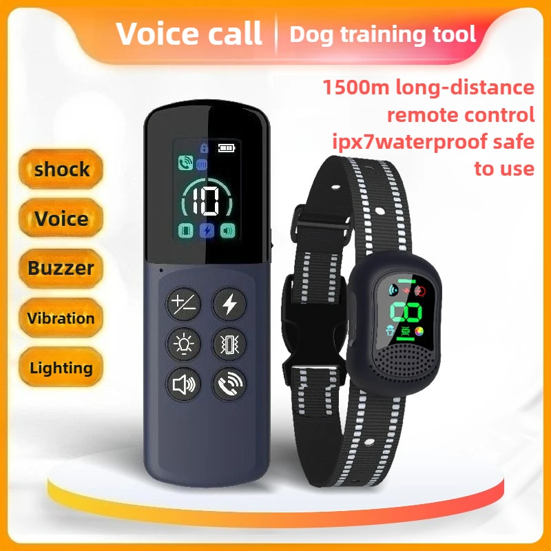 Collar de adiestramiento para perros con mando y anti-ladridos - imagen 2