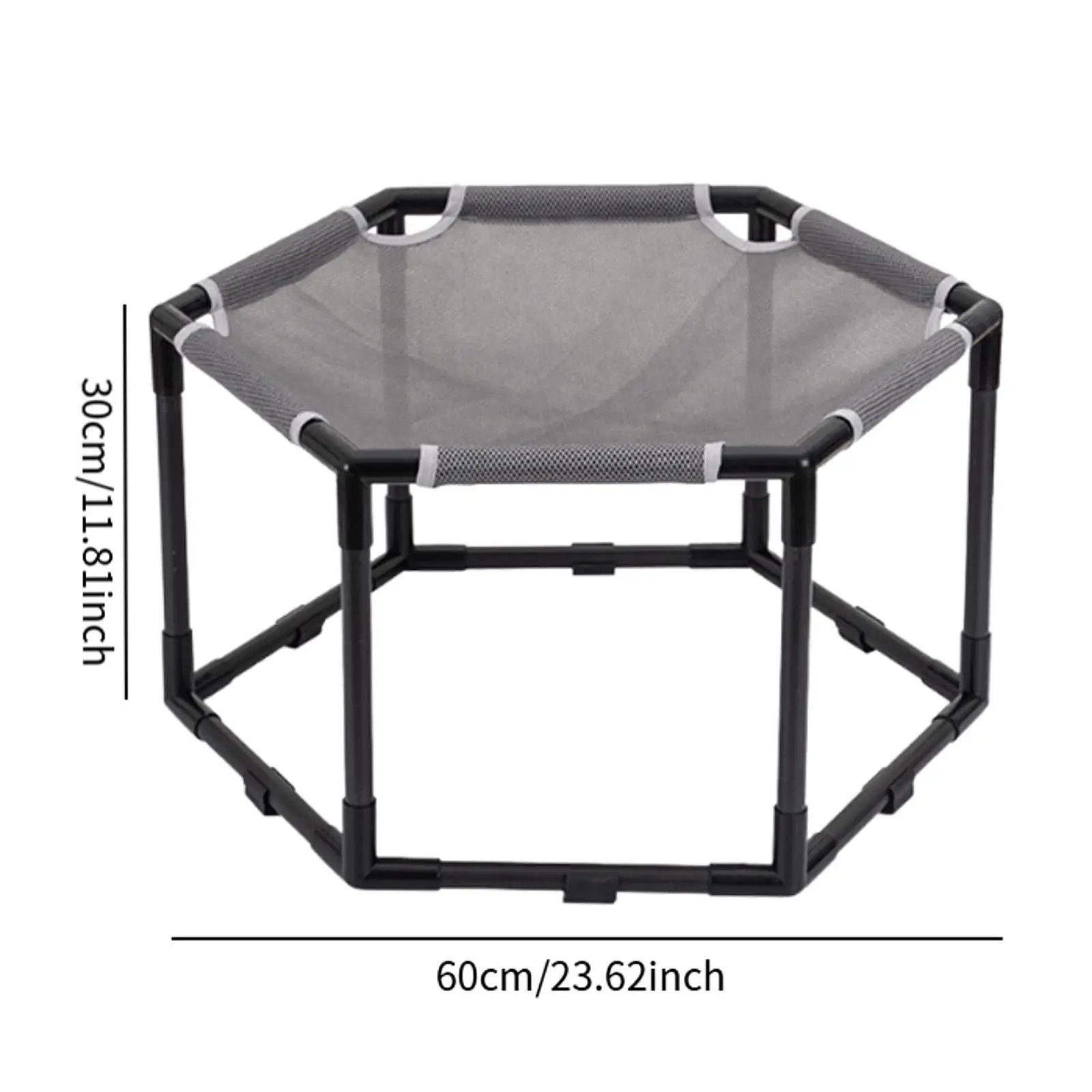 Cat Hammock Bed Hexagon Furniture Protection Elevated Cat Bed for Kitten