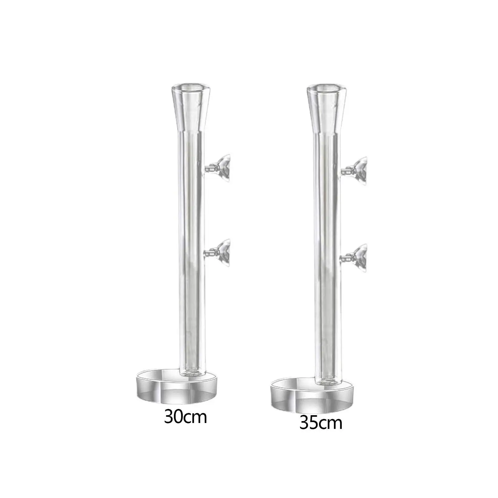 Acrylic Clear Shrimp Feeding Tube with Round Feeding Tray, Clear Feeding Tube