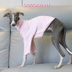 Ropa para perro galgo Whippet italiana rosa suave y elástica