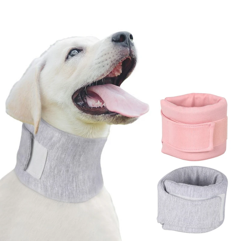 Protector de cuello para perro, Collar isabelino forrado de espuma suave para mascotas después de la cirugía, recuperación de heridas, protege el cono ajustable para perros pequeños - imagen 2