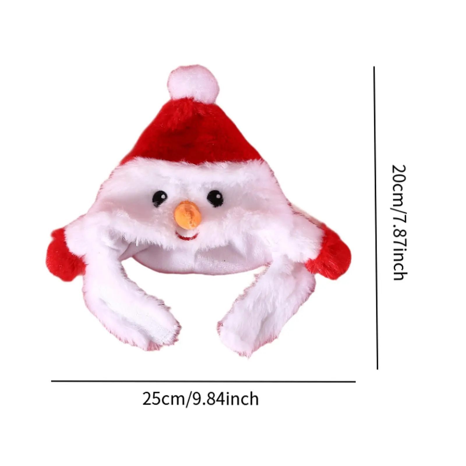 Dog Cat Christmas Hat Pet Cats Cap Winter Creative Costume Soft Head Accessories Headgear Cap for Puppy Dogs Cats Holiday Party