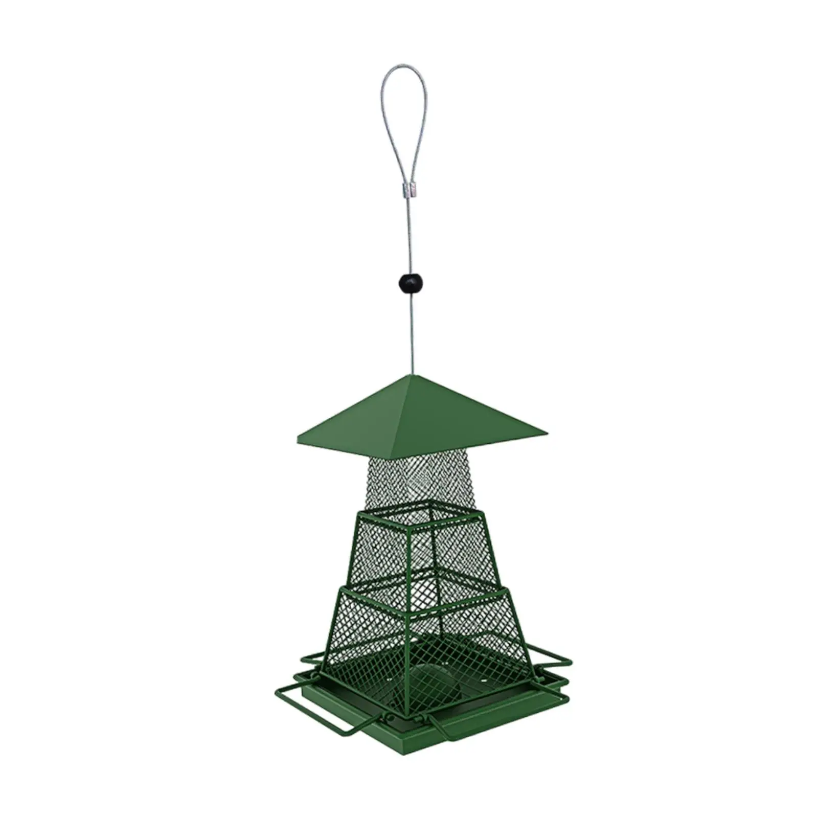 Hanging Bird Feeder for Outdoor Metal Birdfeeder for Courtyard Porch Terrace