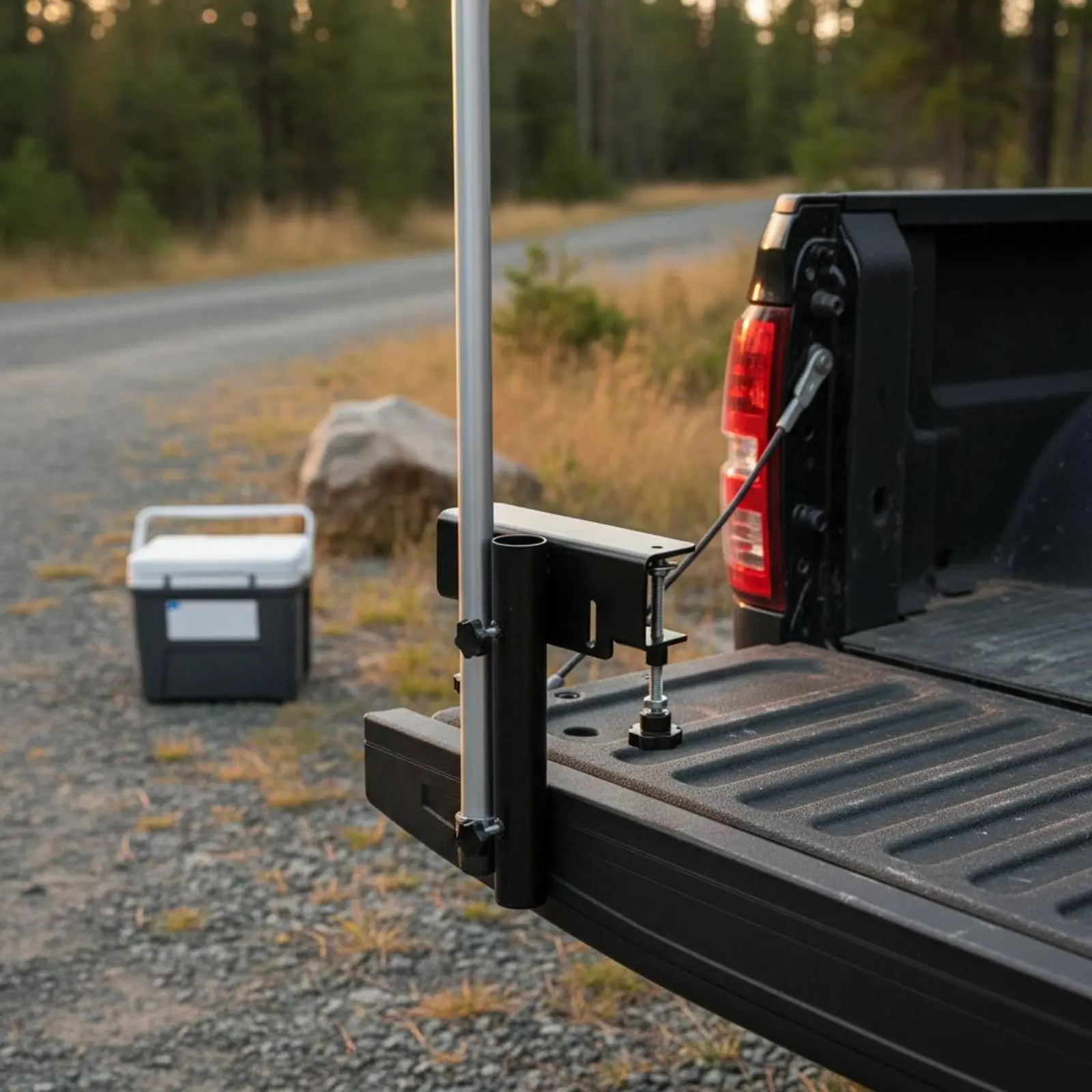 Soporte para asta de bandera – Fácil instalar, fijación segura para camioneta - imagen 3