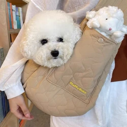 Bolsa de transporte gran bandolera portátil para perros y gatos
