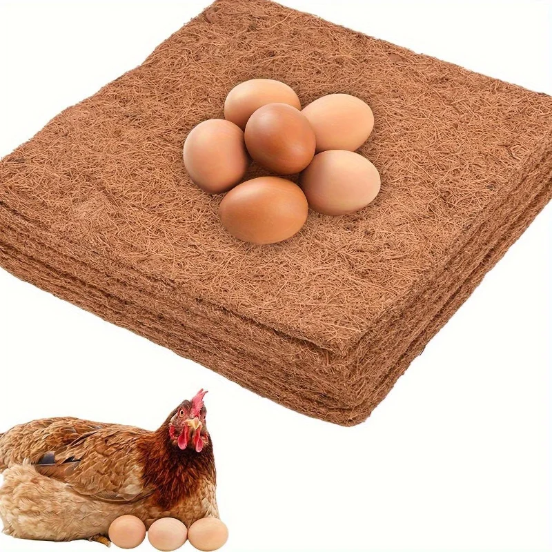 Esteras anidadas de madera no desechables para pollos, almohadillas portátiles para ropa de cama para gallinas, suministros para gallinero de aves de corral, almohadillas para nido ecológicas - imagen 5