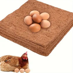 Alfombrillas de madera reutilizables ecológicas para nidos de gallinas