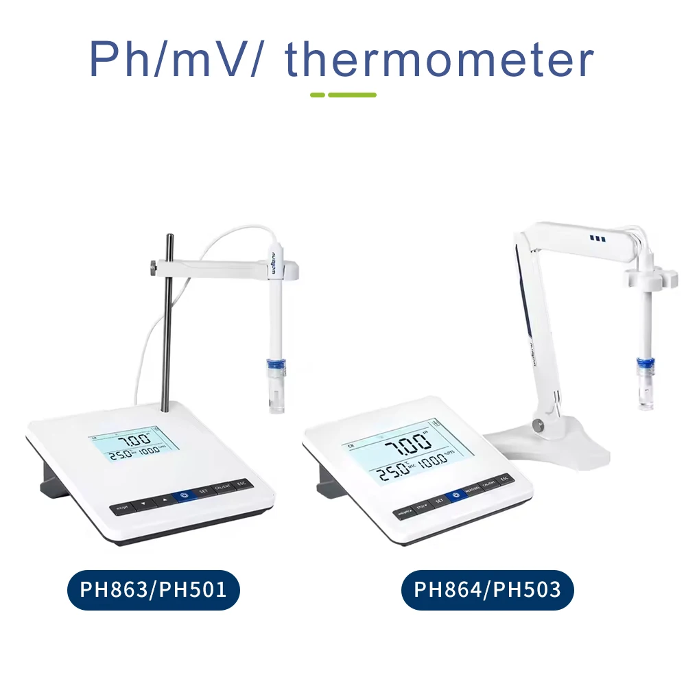 Medidor de PH de sobremesa de laboratorio, probador de PH Digital LCD, medición CR SR, electrodo de PH, Detector de calidad del agua para investigación científica - imagen 2