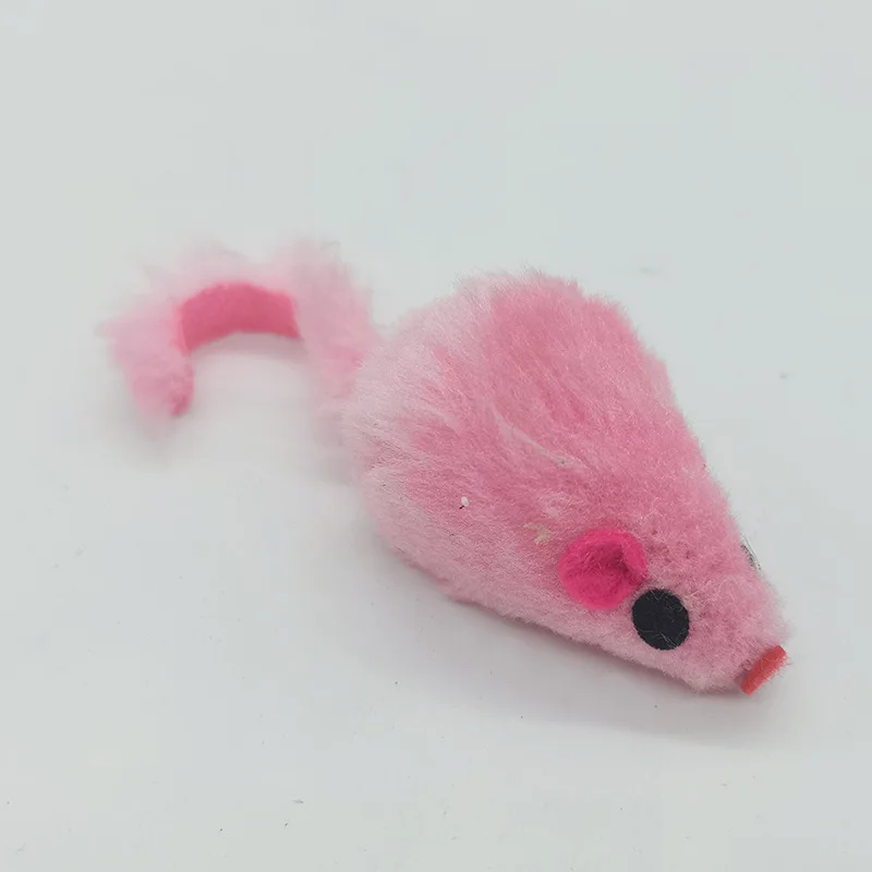 Ratón de peluche para gatos y cachorros – Juguete interactivo suave - imagen 3