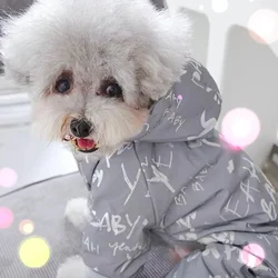 Mono reflectante para Schnauzer - Traje de invierno para perros