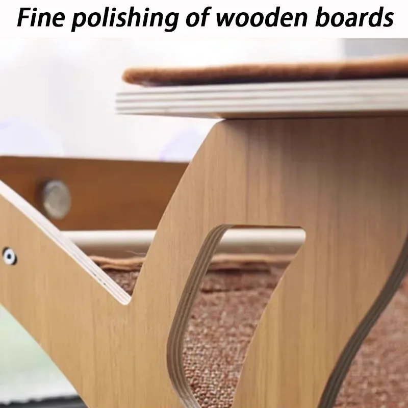 Rascador de madera para gatos, marco de escalada, juguetes, escalera grande para gatos, tablero para rascar, torre para gatitos, plataforma para saltar árboles con ventosa - imagen 5