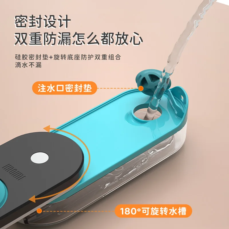 Dispensador de agua portátil plegable para perros y gatos – Antifugas - imagen 2