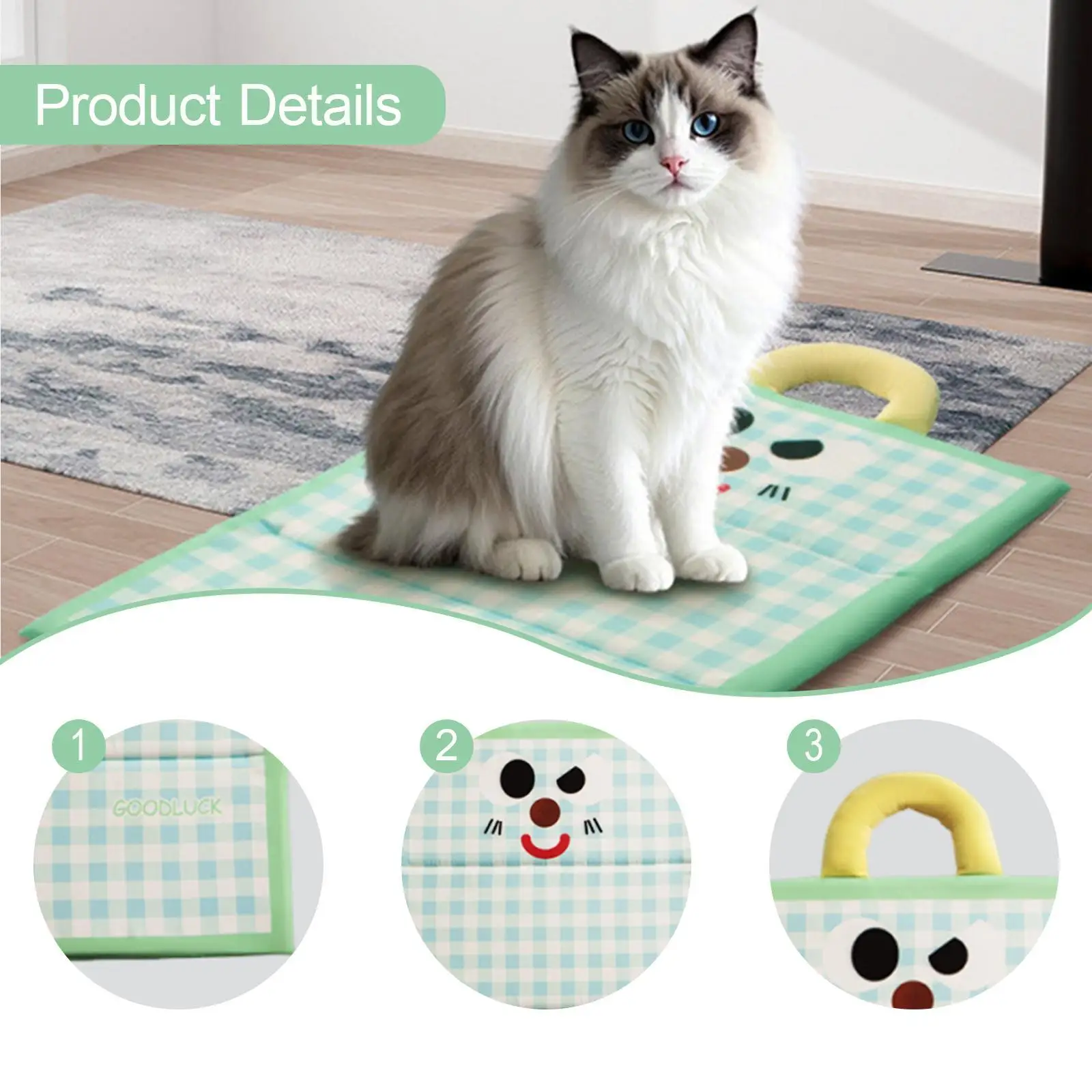 Pet Cooling Mat Comfortable Blanket Portable Household Cat Dog Sleeping Pad for Home Kennels Traveling Car Seat Small Animals