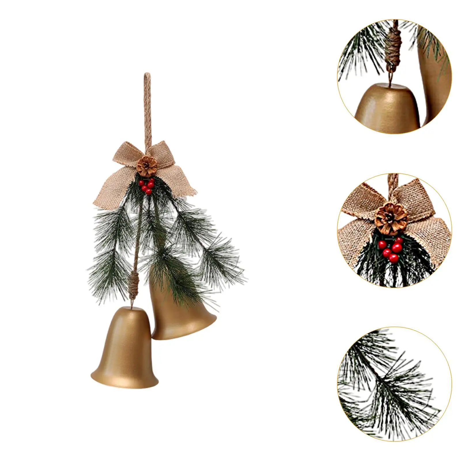 Christmas Bell Ornament Hanging Pendant Christmas Tree Hanging Decoration for Celebration, Malls, Festival, Porch, New Year