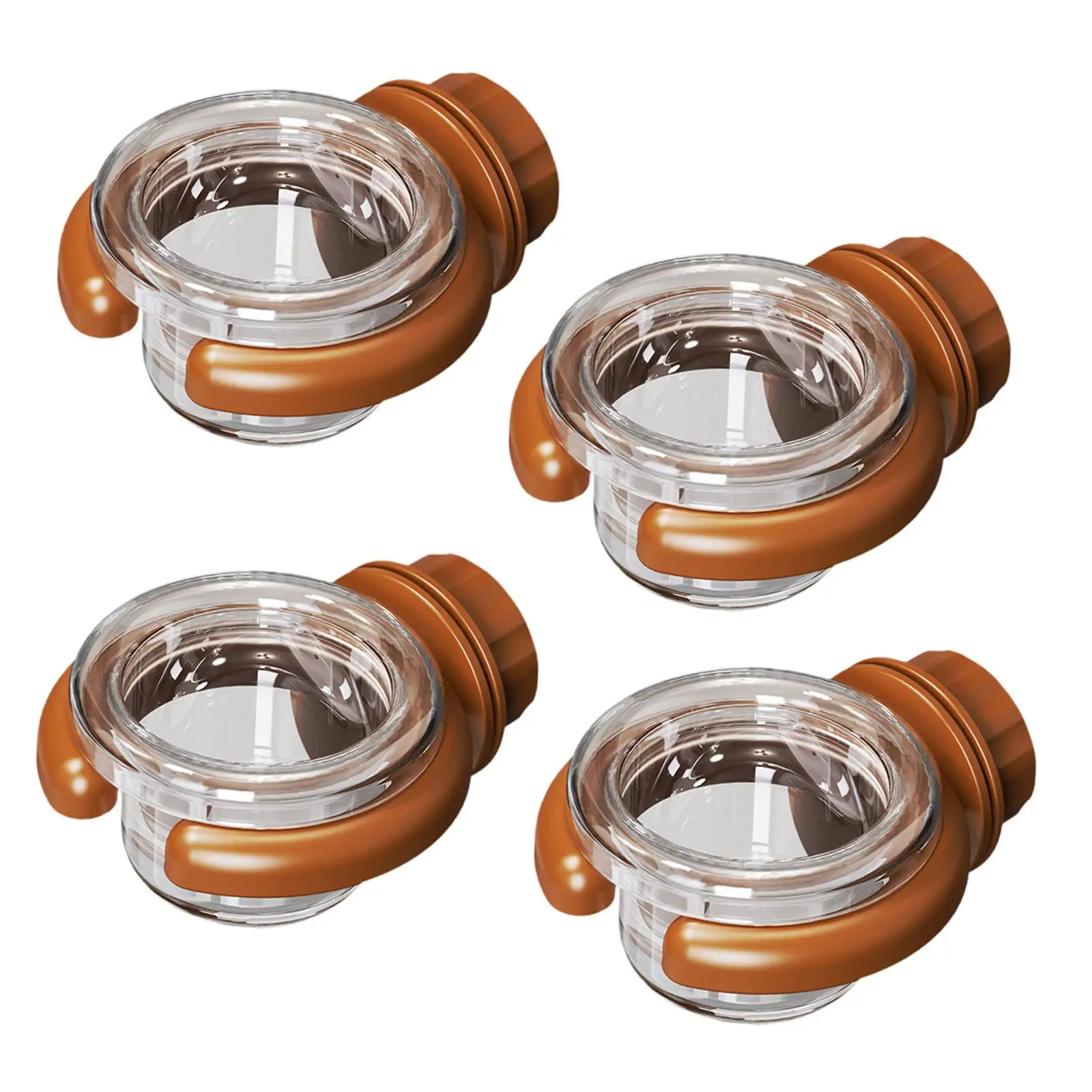 4x Bird Water Feeder Accessory Versatile Easy to Clean Sturdy Professional Yard Transparent Hanging Feeding Bowl Garden Decor