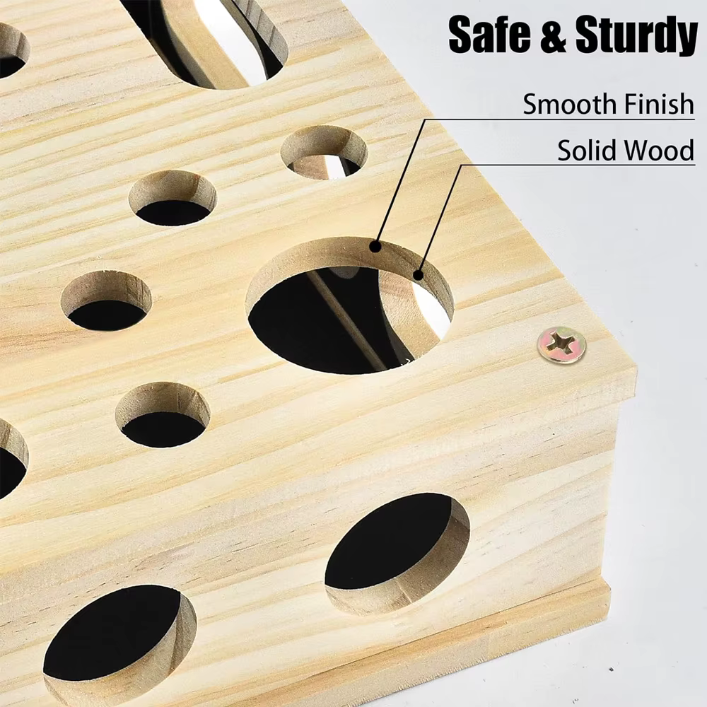 Caja rascadora gatos interior con enriquecimiento y protección muebles - imagen 3