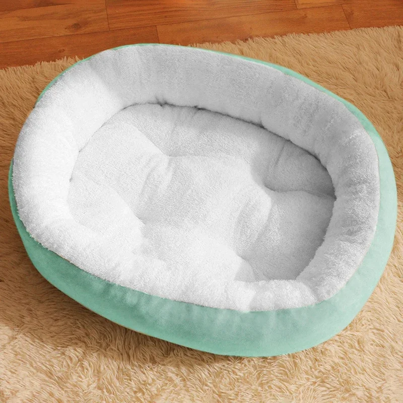 Cama redonda para perros, accesorios para perros, estera para cachorros, cama suave para mascotas, almohadilla gruesa de invierno, cama para dormir para perros, sofá, almohadilla para perros pequeños y grandes - imagen 2