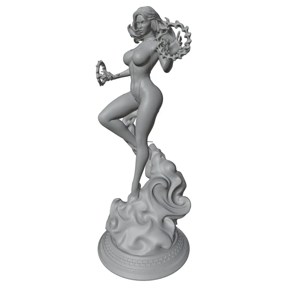 Estatua personaje anime impresa en 3D, miniatura sin montar ni pintar - imagen 3