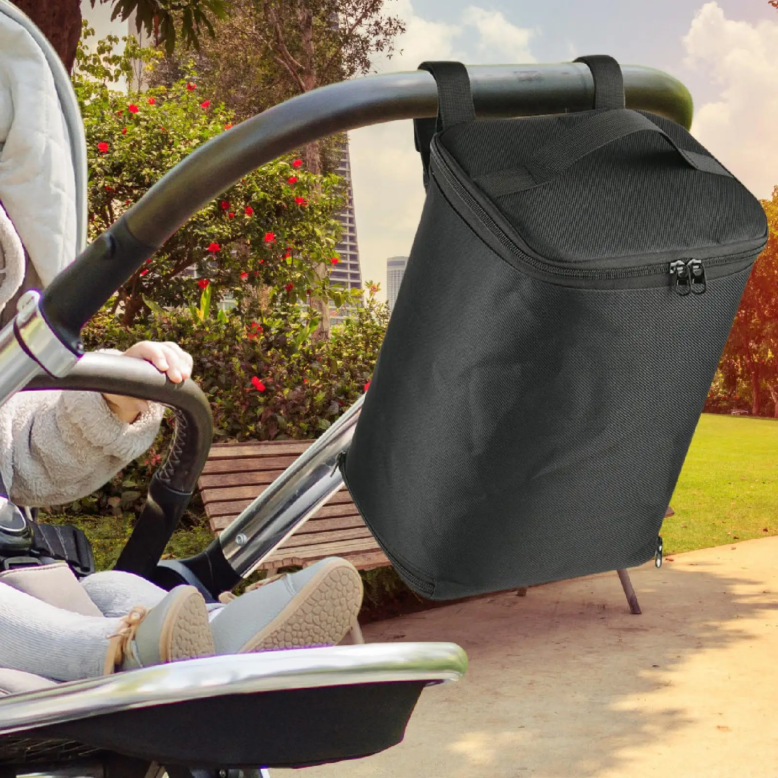 Bolsa organizadora para pañales colgante, almacenamiento impermeable para cambiar pañales en el dormitorio - imagen 3