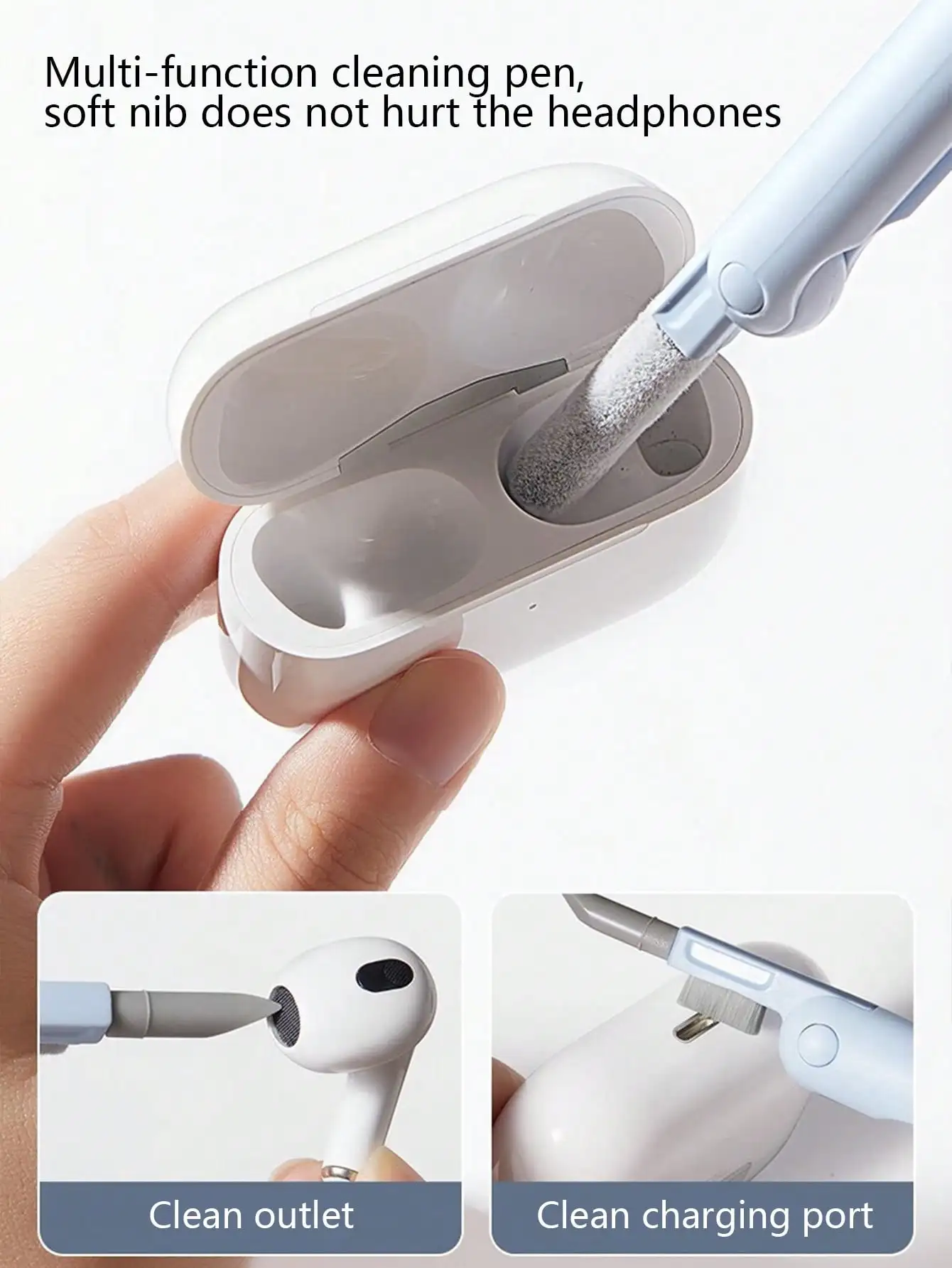 Kit de limpieza de teclado mecánico 7 en 1, herramienta de eliminación de polvo de ordenador con cepillo suave, limpiador de polvo multifuncional para teclados - imagen 4