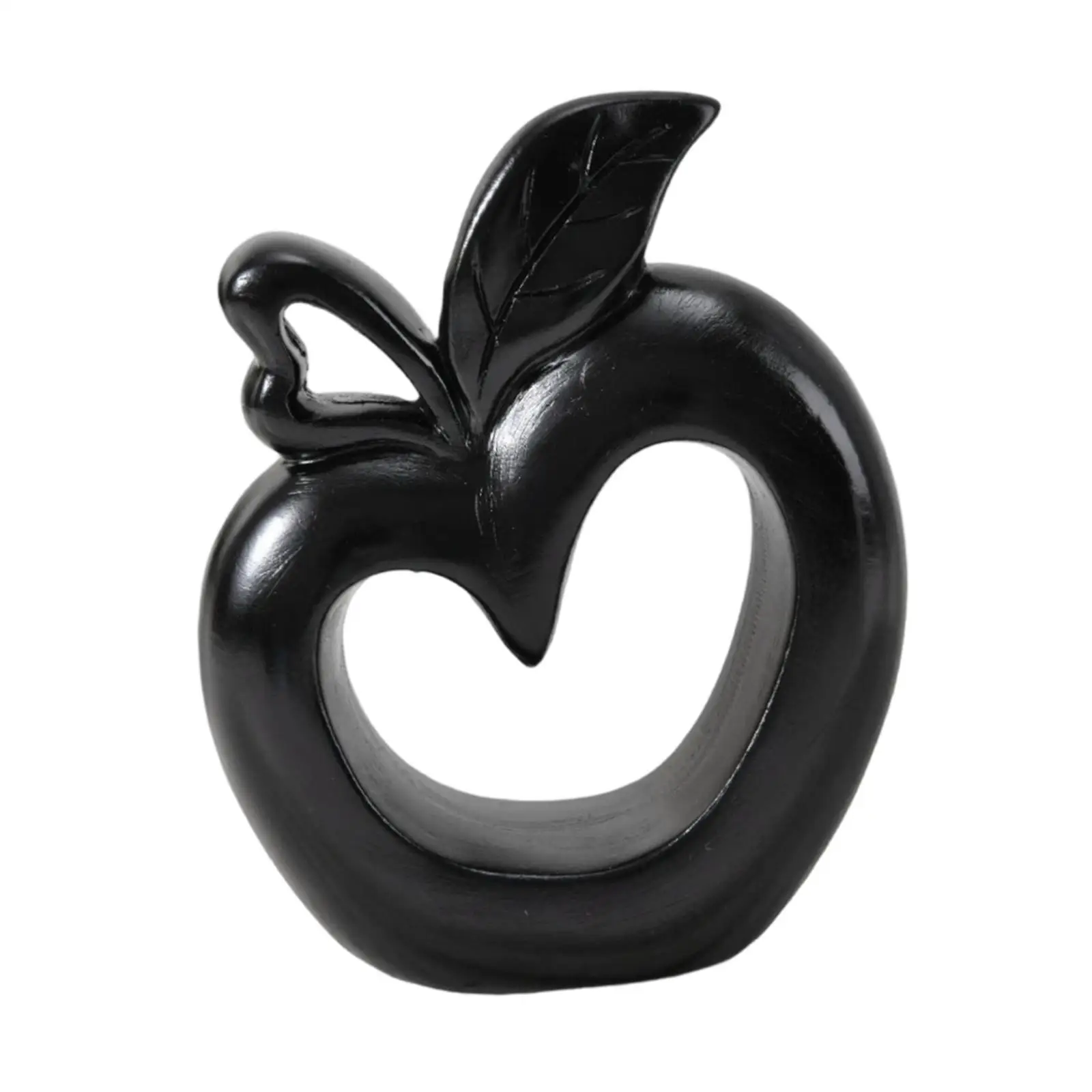 Resin Apple Statue Apple Model Christmas Gift Crafts Simple Tabletop Ornament for Cabinet Fireplace Desk Home Decoration