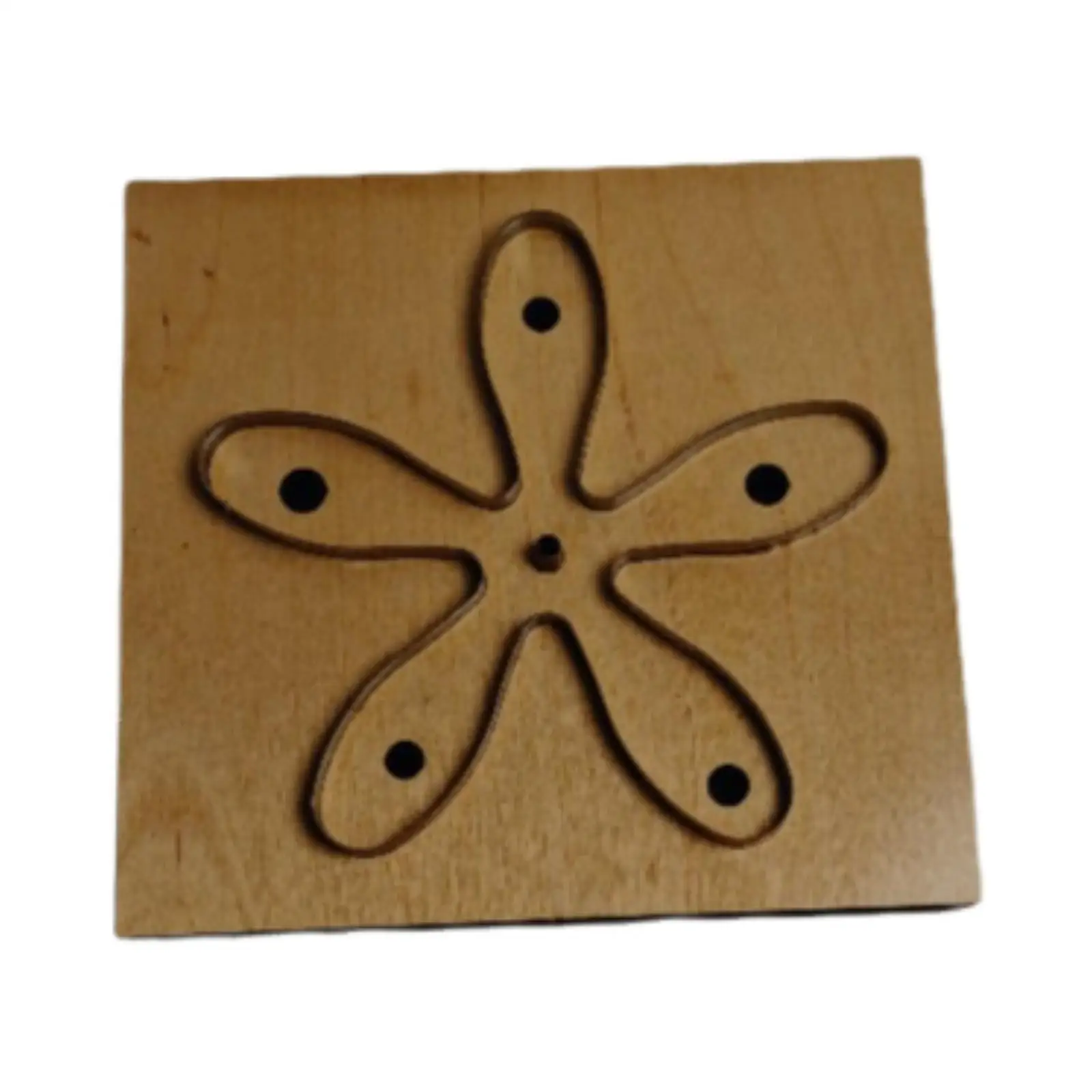 Troquel de corte de cuero de madera, herramienta manual reutilizable, plantilla para hacer artesanía de cuero, modelo de corte, herramienta de perforación portátil para sastre en casa