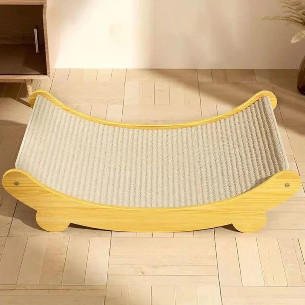 Almohadilla rascadora desmontable para gatos con Sisal, tabla rascadora resistente al desgaste y cama para dormir para gatitos, juguete rascador de madera para gatos para mascotas