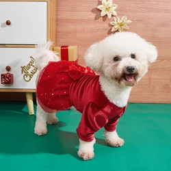 Vestido de tul con lazo para perros y gatos - disfraz veraniego