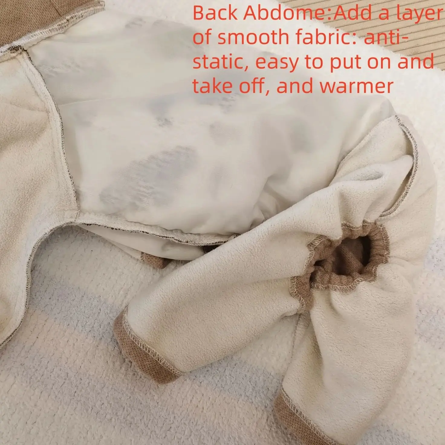 Suéter de leopardo con capucha para perros en invierno, abrigo suave de dos polares falso de 4 patas para galgos, mono cálido de cuello alto para Whippet - imagen 5