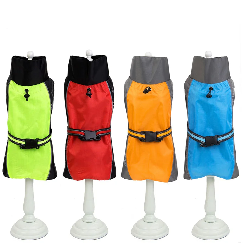 Ropa para perros, chubasquero de malla para perros, impermeable, capa de lluvia grande, chaqueta para perros pequeños, medianos y grandes, impermeables para cachorros de Labrador, Chihuahua - imagen 5