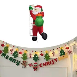 Navidad inflable Santa Navidad inflable patio novedad adorno gigante decoración de Navidad para patio trasero