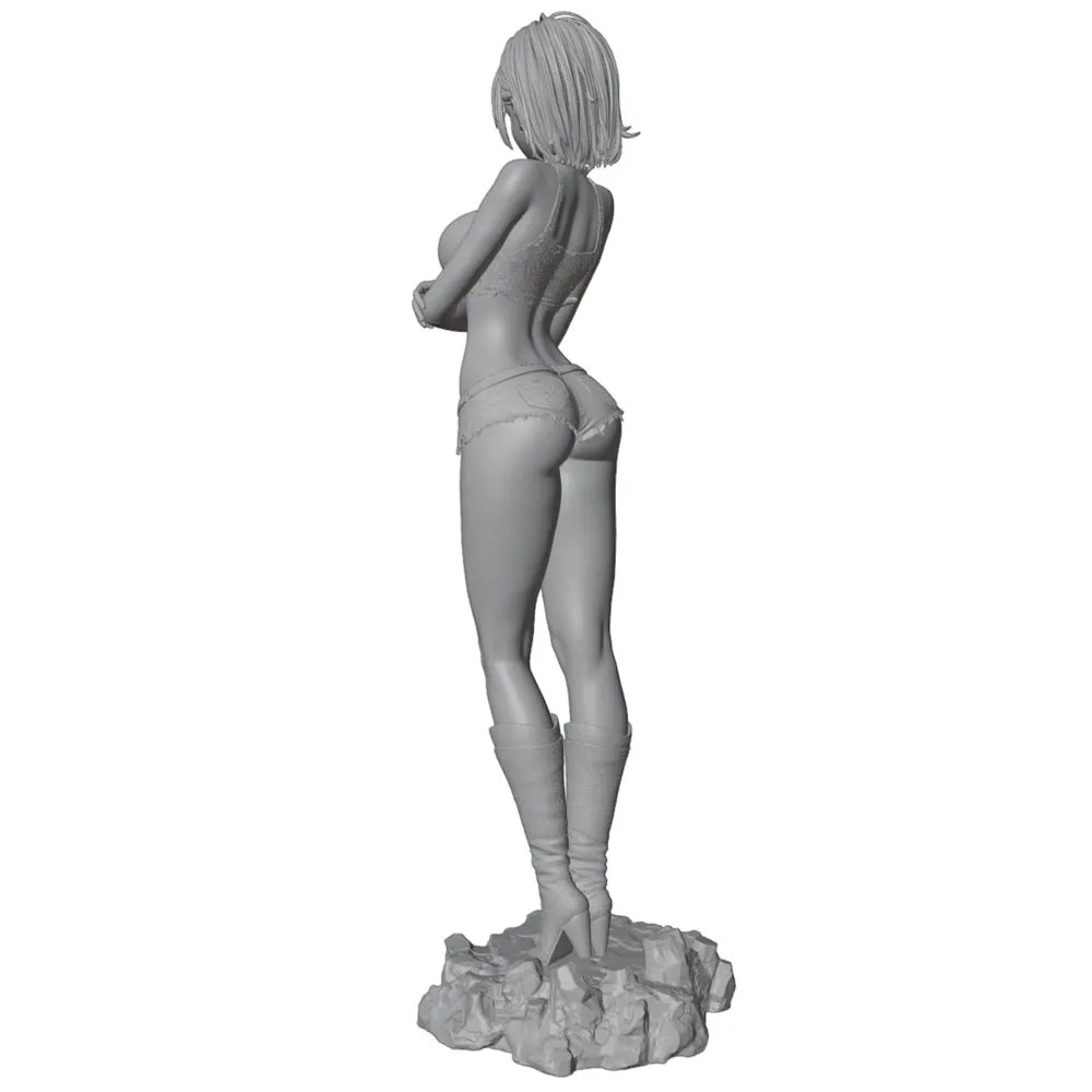 Kit modelo resina gato gris – Figura 3D sin montar - imagen 2