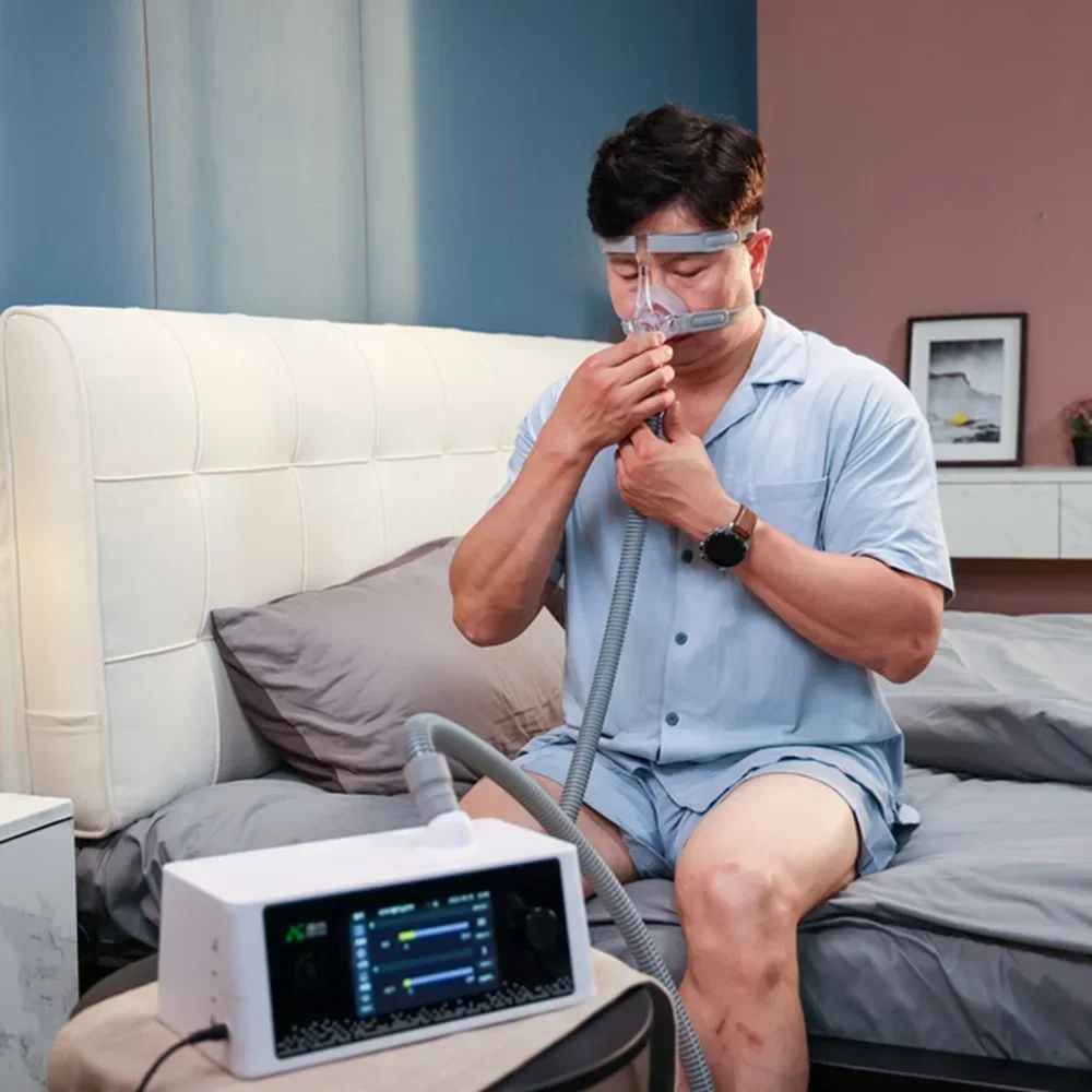 Apnea del sueño con máquina de máscara humidificador filtro de aire dispositivos antironquidos ayuda para dormir - imagen 4