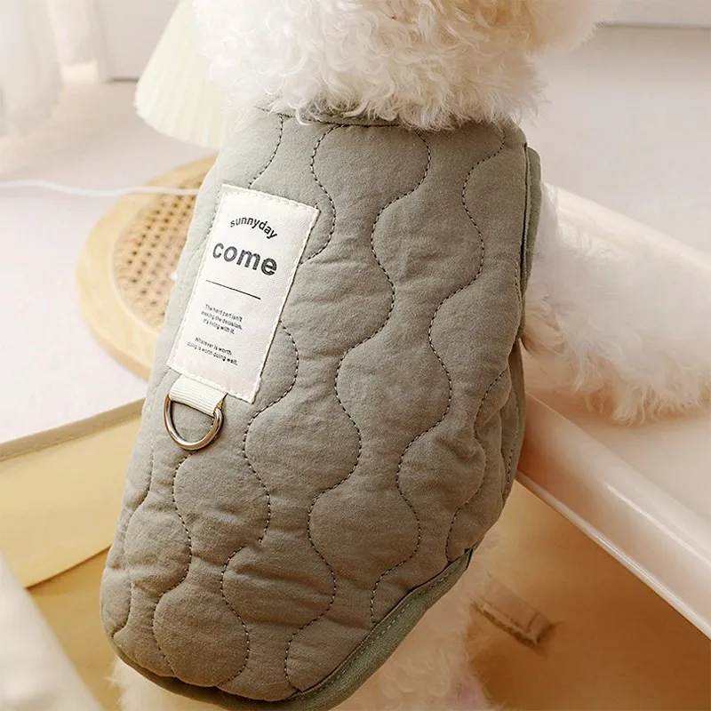 Chaleco de invierno para perros, chaqueta para perros pequeños y medianos, ropa cálida de algodón para gatos, abrigo para cachorros, Yorkie, Chihuahua, ropa de Bulldog maltés - imagen 4