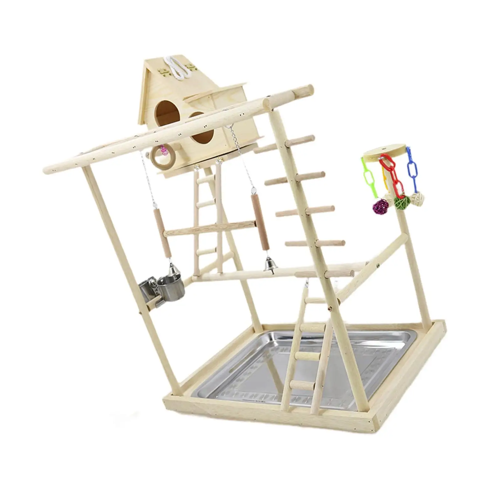 Birds Parrot Playground Wooden Stand for Cockatiels Cockatoos Parakeets Birds Parrot Playground Wooden Stand for Cockatiels Cockatoos Parakeets