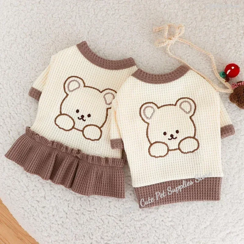 Ropa bonita para parejas de perros, vestidos para perros, camisa para mascotas, camisa para perros y gatos, falda para cachorros, ropa para perros, gatos, Chihuahua Yorkie - imagen 2