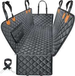 Funda asiento trasero coche perro antideslizante arañazos con cinturón